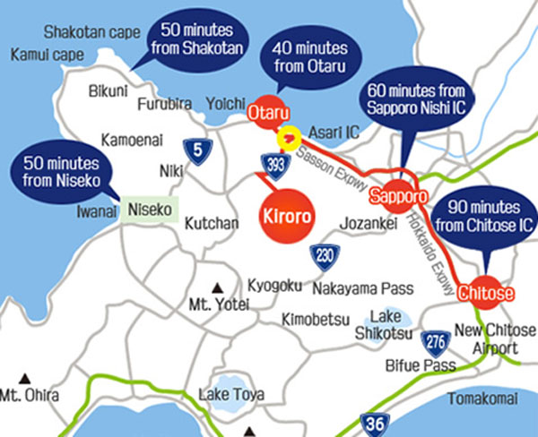 Getting to Kiroro is easy