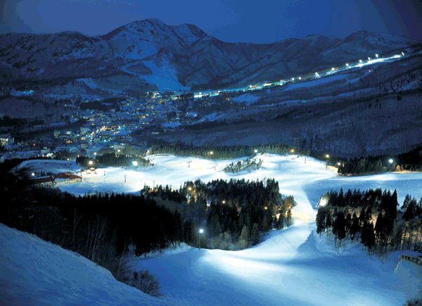 Night skiing is worth the effort, as is going up for the illuminates snow monsters
