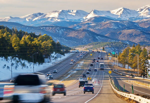 Snow close! The I-70 freeway puts some of america's best skiing on the doorstep