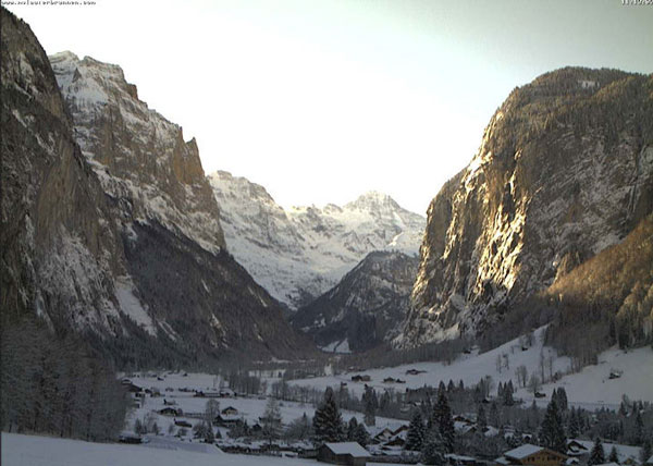 And the bottom, in the glacial valley of Lauterbrunnen