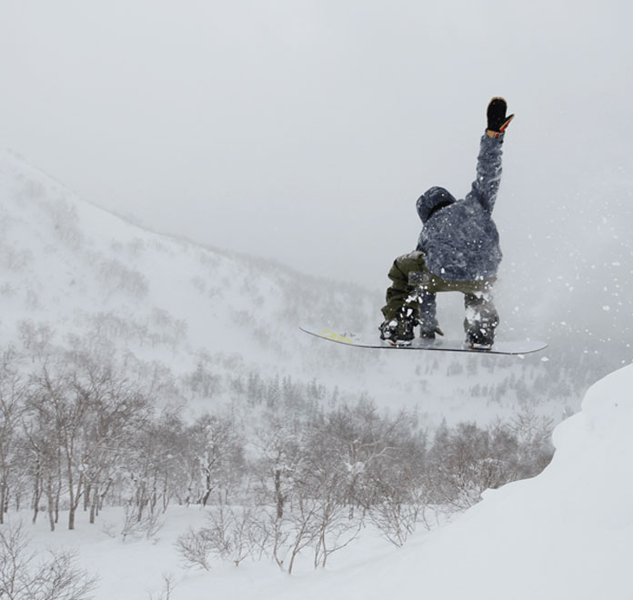 Snowboarding Asahidake