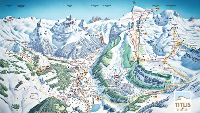 Engelberg-Titlis trail map