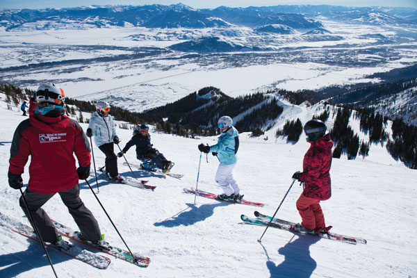 Skiing with elevate Women's Camp Jackson Hole