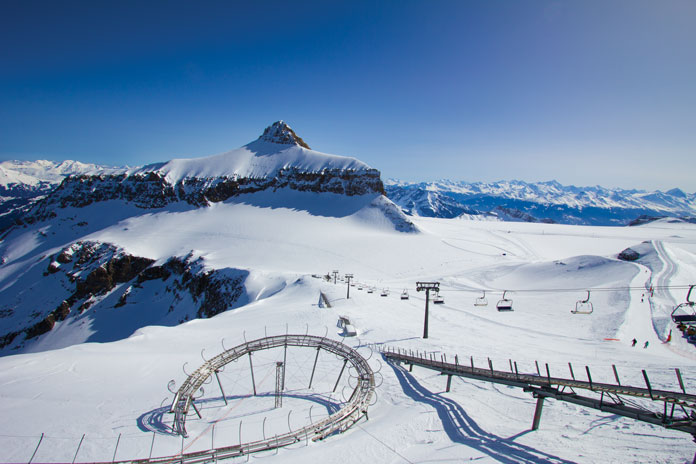Glacier 3000 in Switzerland is one of the few open ski areas in Europe