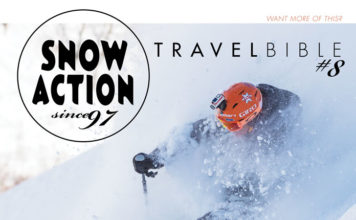 Cpover of the new Snow aCtion Travel Bible 8 issue