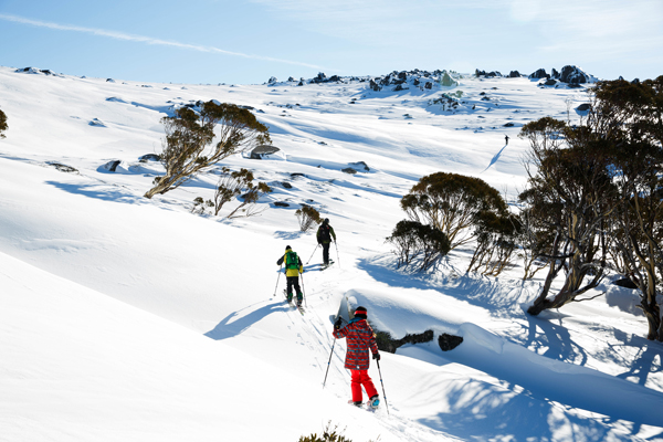 Heading out into Thredbo backcountry