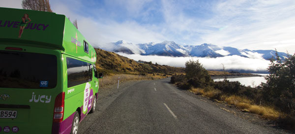 Ski New Zealand road to Ohau