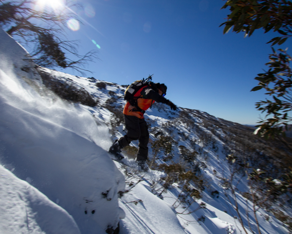 Thredbo backcountry snowboarding