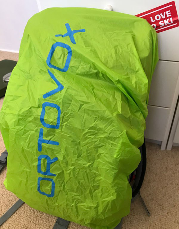 The pop out rain cover is one of numerous handy features on the Ortovox Traverse range