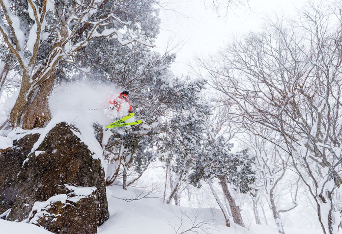 Tree skiing Kagura