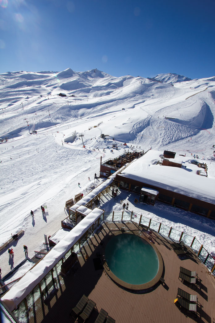 view from Puerta Del Sol hotel at Valle Nevado