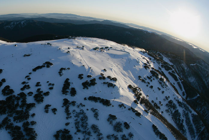 Aerial view of Mt Buller