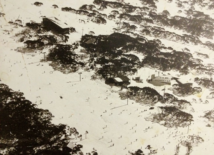 View of Bourke Street Mt Buller in 1968 ski season