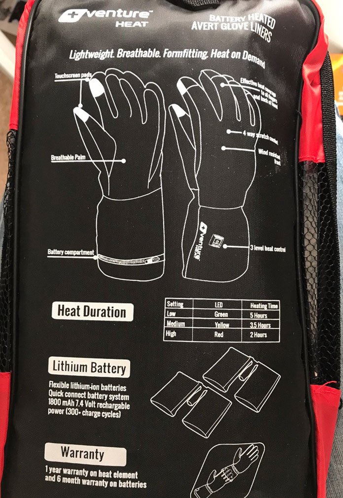 Venture Heat glove liners pack - what you get