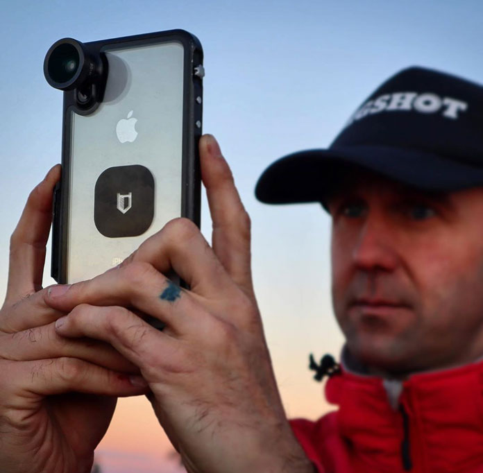 Shooting at sunset with the Hitcase PRO iphone case