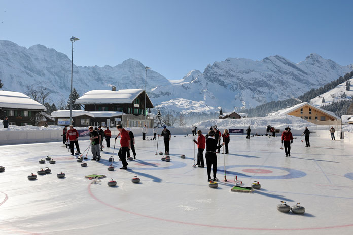 Curling rink at Murren