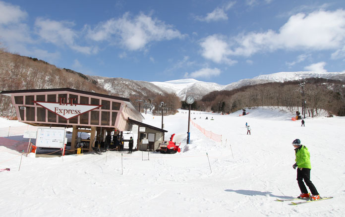 View from the base at Minowa ski area in Aizu