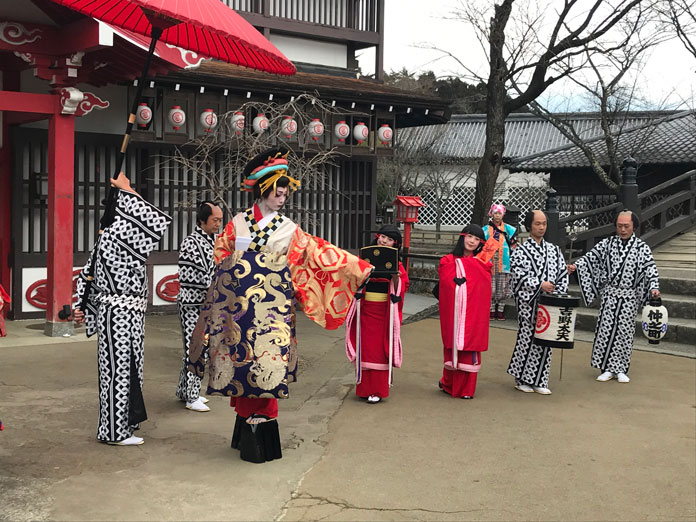 Oilan parade at Edo Wonderland, Nikko