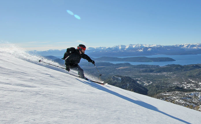 Skiing Palmera Bariloche side country