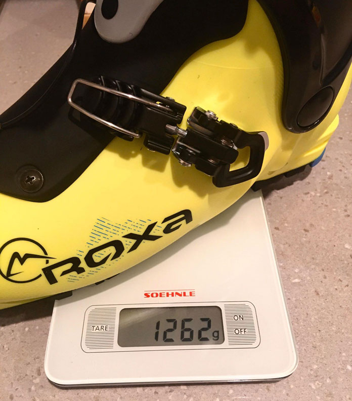 Roxa RX Tour ski boot weight check