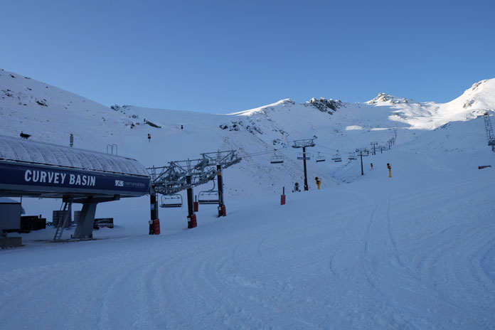 Curvery Basin chairlift, The remarkables ready for opening day