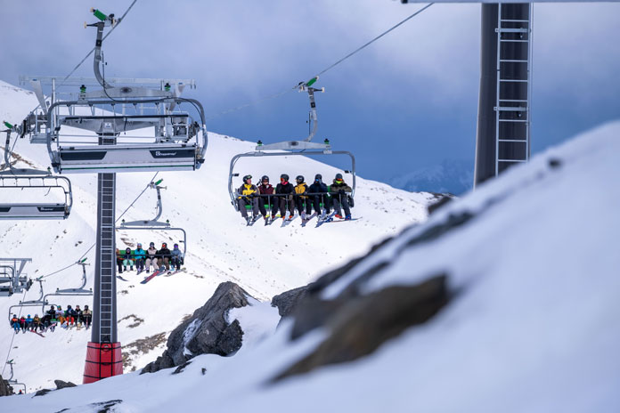 First rides on the new Sugar Bowl Express chairlift at The rEmarkables, Queenstown