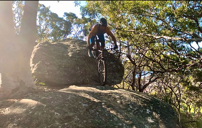 Rock hopping testing the SP Connect Bike Bundle iphone mount system