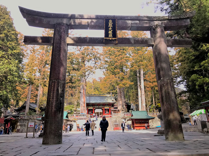 Main torii gate at Toshogu Shrine Nikko