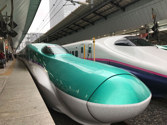 Hyabusa at Tokyo Station - the fastest shinkansen available with JR East Rail Pass