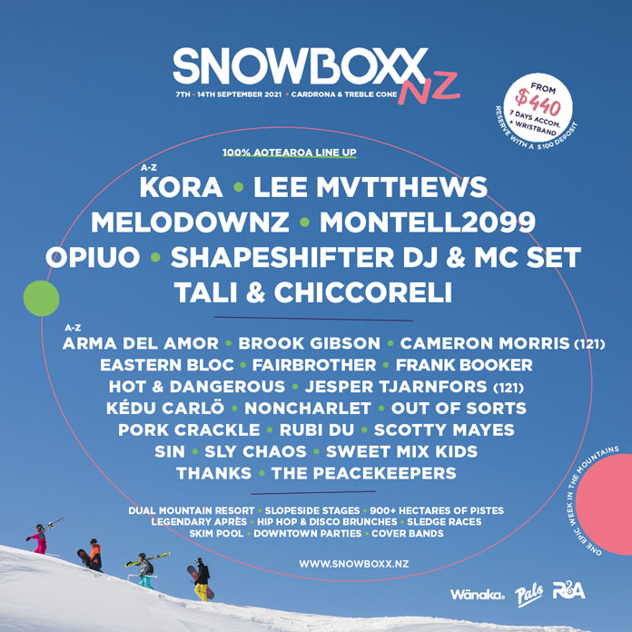 Snowboxx NZ lineup