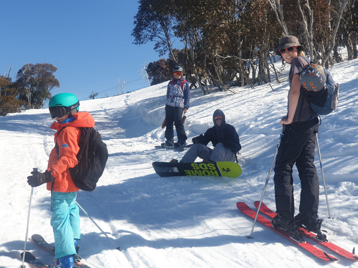 Tweedie family skiing at Thredbo