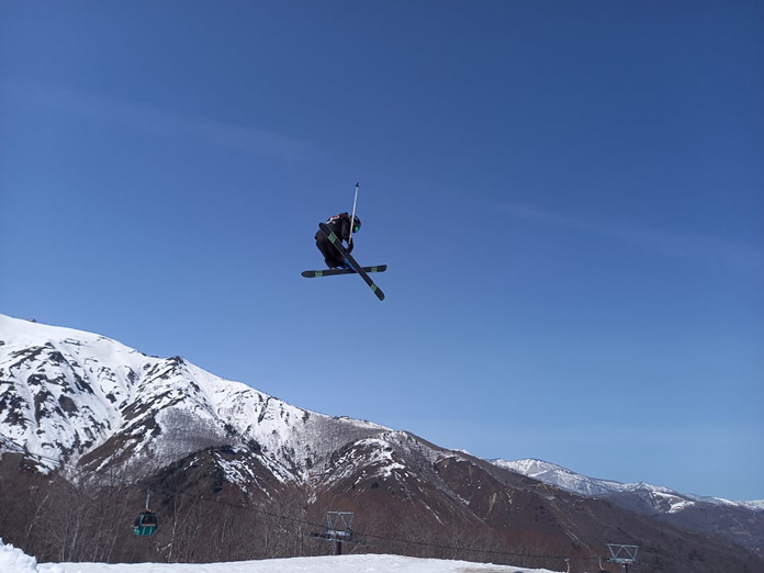Flying high over Hakuba in the covid ski season of 2021