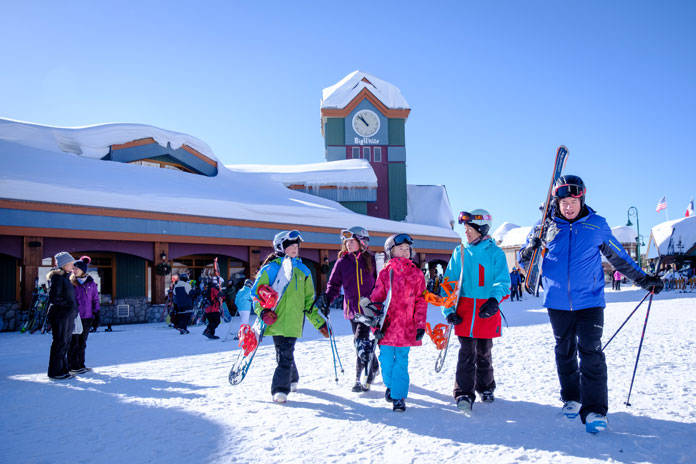 Family head out for a day on the slopes at Big White Ski Resort