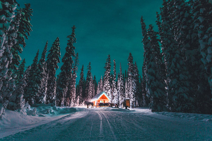 Night sleigh rides at Big White Ski Resort