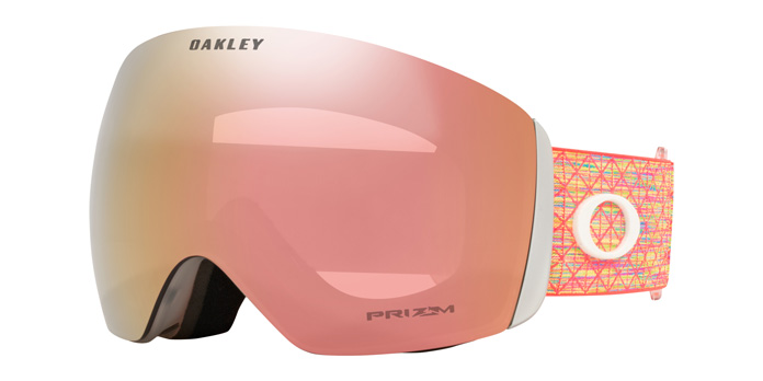 Oakley Flight Deck goggle featuring the new Snow Rose Gold Prizm lens