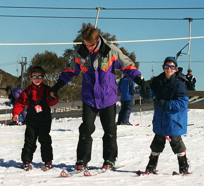 Learning to ski at Mt Selwyn