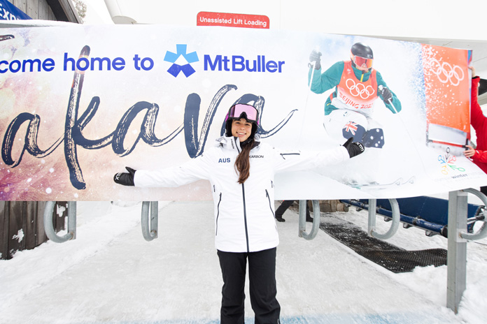 Buller's gold medallist Jakara Anthony was on hand for the record 2022 ski season opening