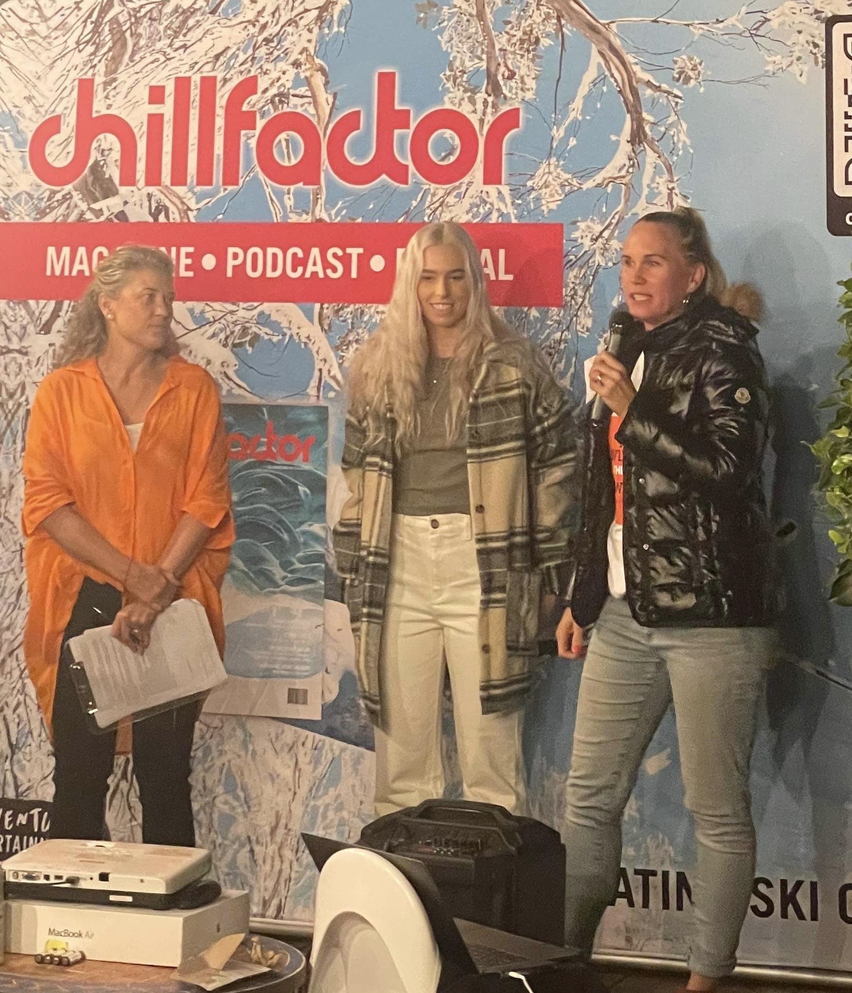 Interviewing snowboarding Olympian Emily Arthur