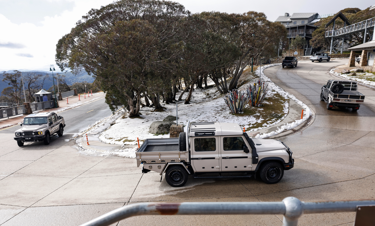 INEOS Quartermasters arriving at Mt Buller