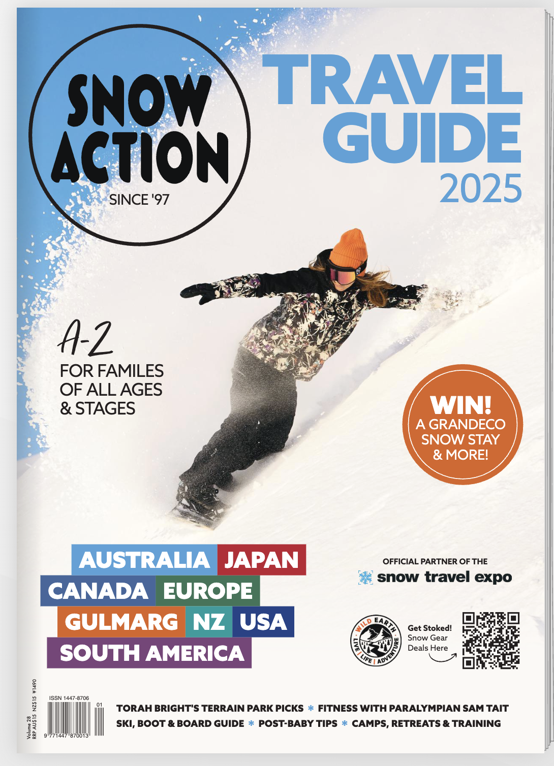 Torah Bright is Snow Action's cover girl