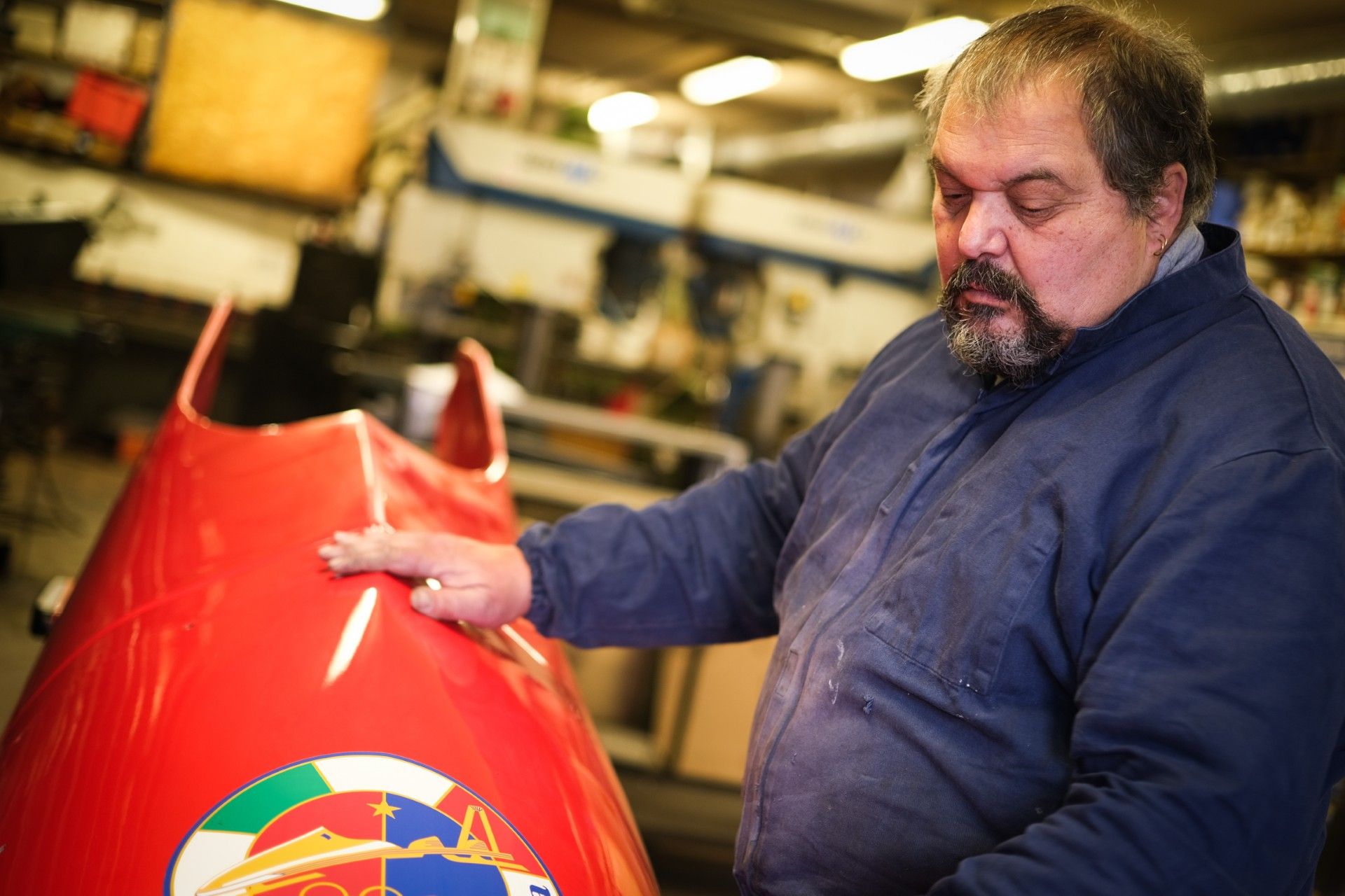 Diego Menardi Bobsleigh making for Milano Cortina